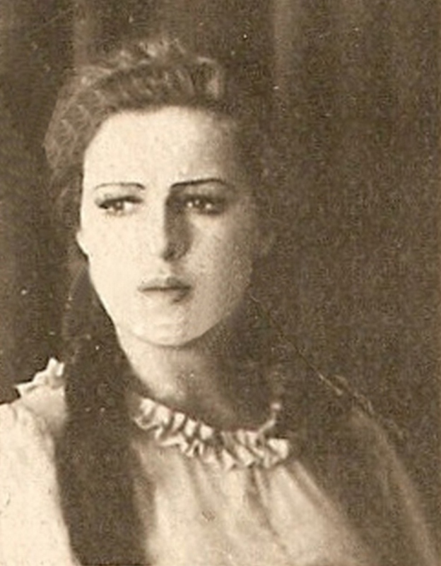 В. Леонтьева – исполнительница роли Ларисы Огудаловой. 1949 г.